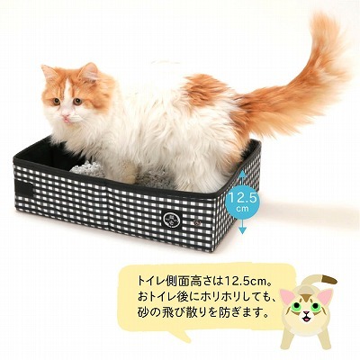 ＜猫壱＞猫用トイレ　折りたたみトイレ　ポータブルトイレ　商品仕様2