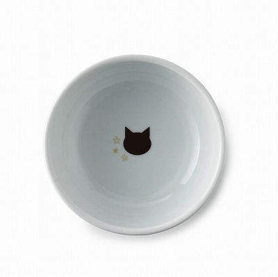 ＜猫壱＞猫用食器　脚付食器　ハッピーダイニング　脚付フードボウル　Lサイズ STAR　食器部分