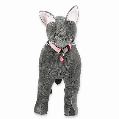 ねこにやさしいVネック首輪 プレーン（ピンク／グレー） | 猫壱