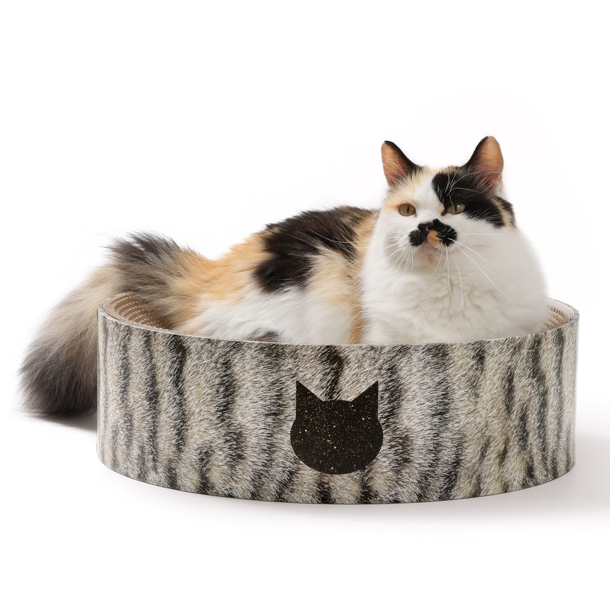 ＜猫壱＞爪とぎ　ダンボール爪とぎ　バリバリボウル　キジトラ